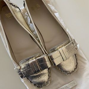 Gold Frances Valentine loafers 🤍 7.5 🤍